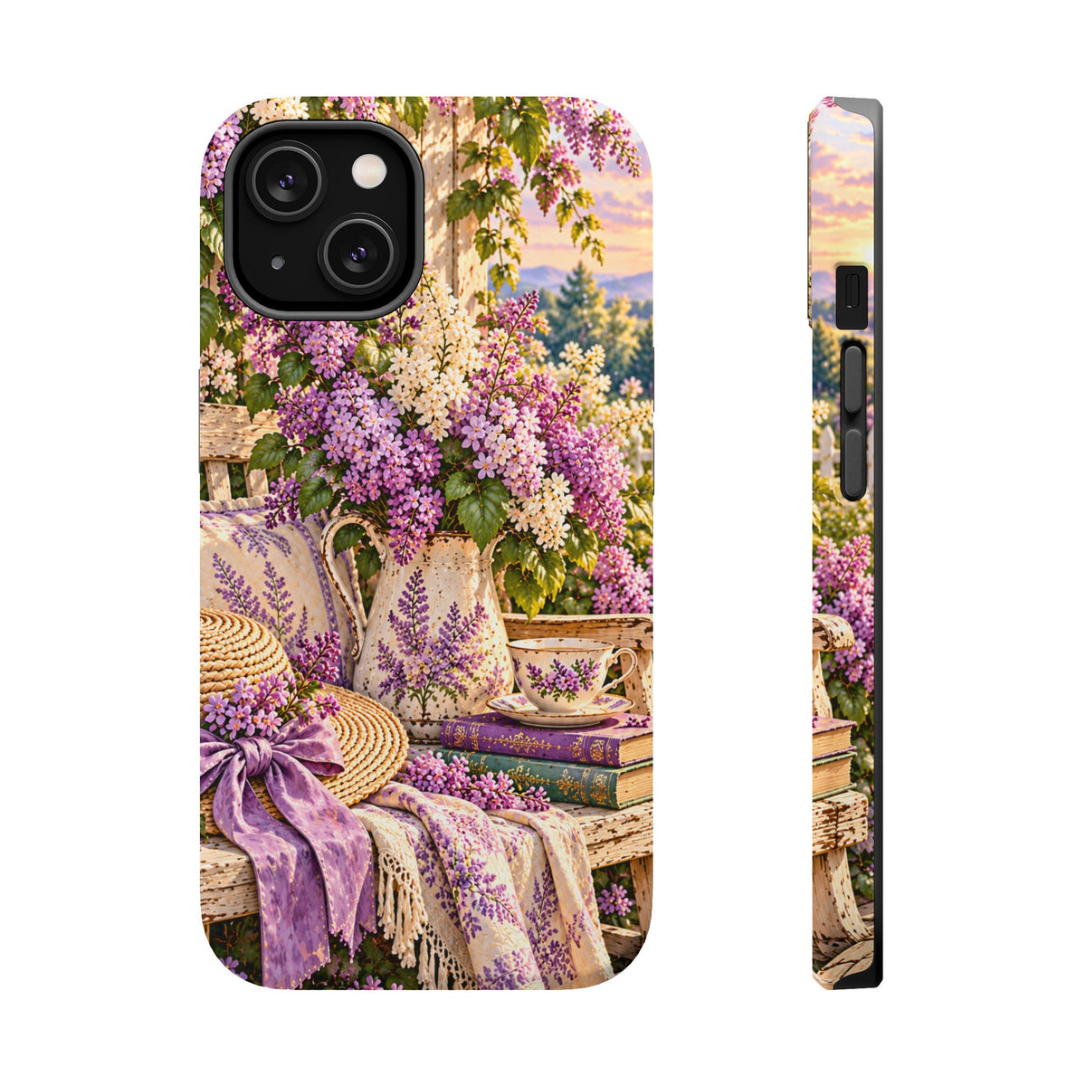 Lavender Cottage Garden Magnetic Phone Case