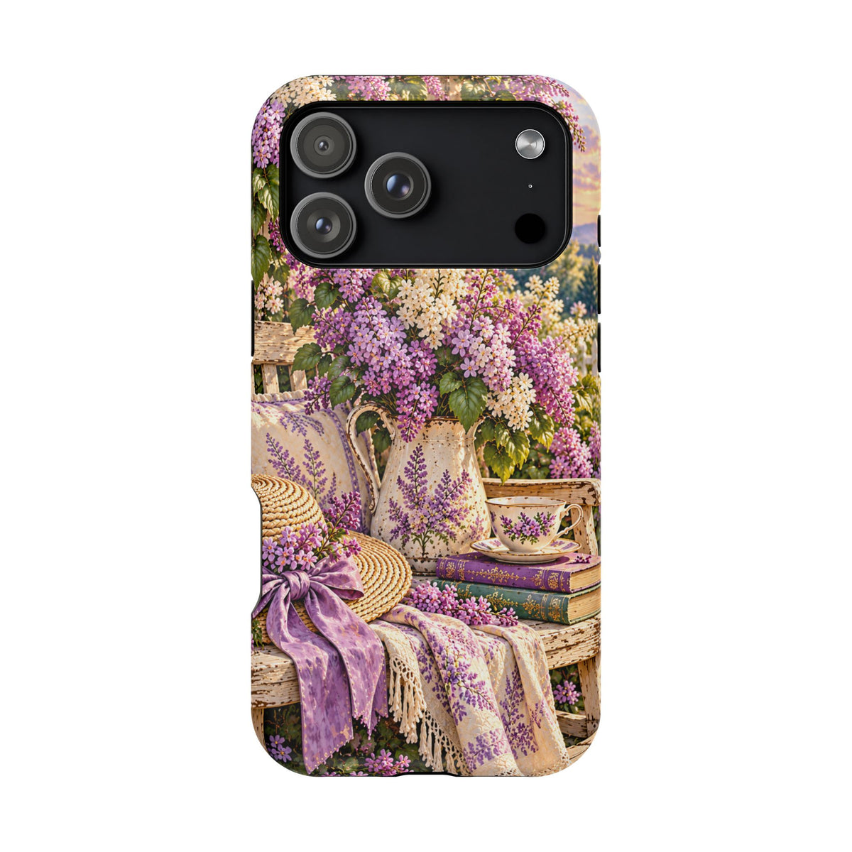 Lavender Cottage Garden Magnetic Phone Case