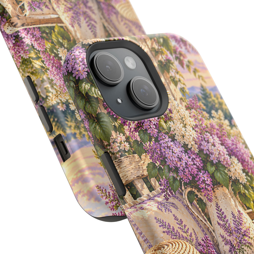 Lavender Cottage Garden Magnetic Phone Case