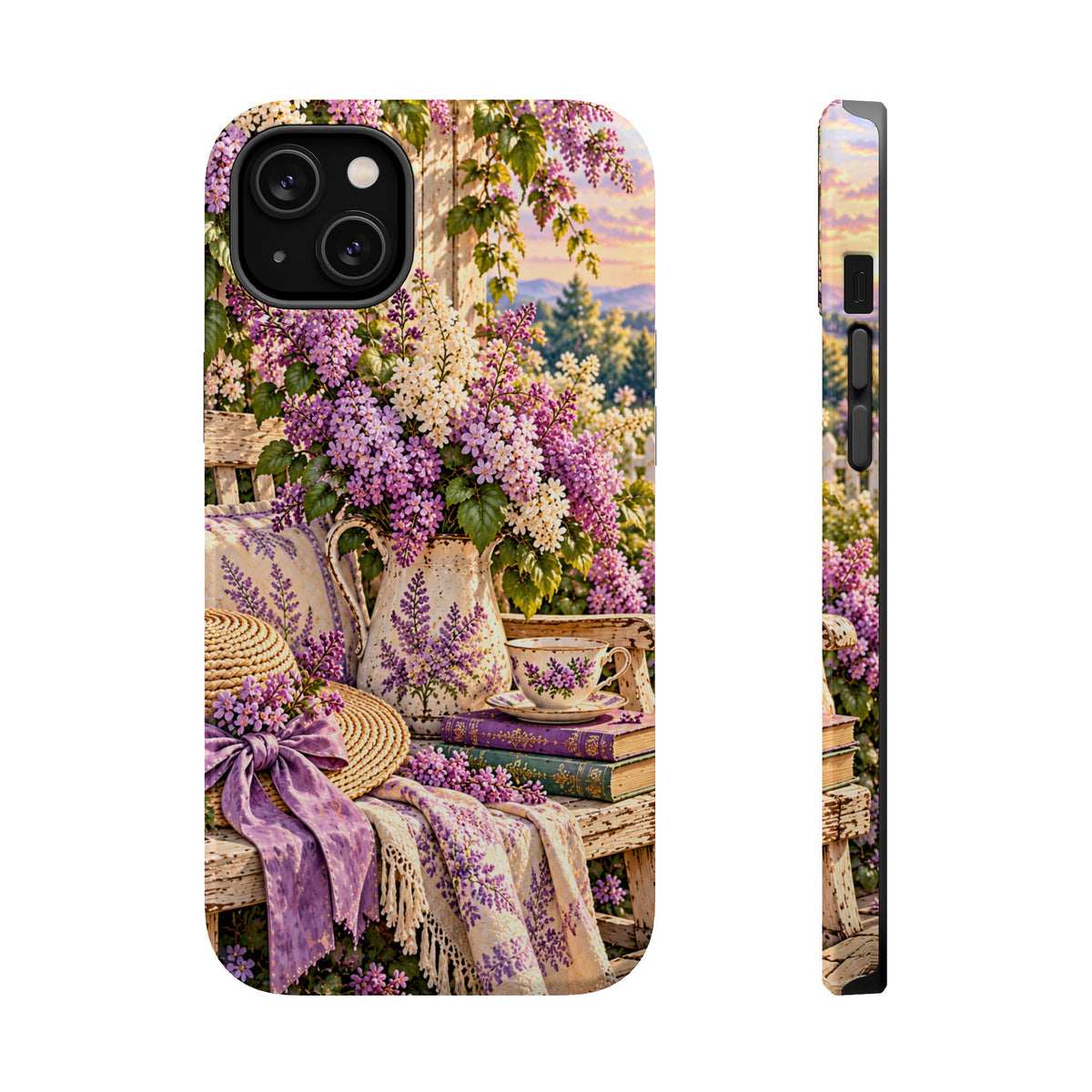 Lavender Cottage Garden Magnetic Phone Case