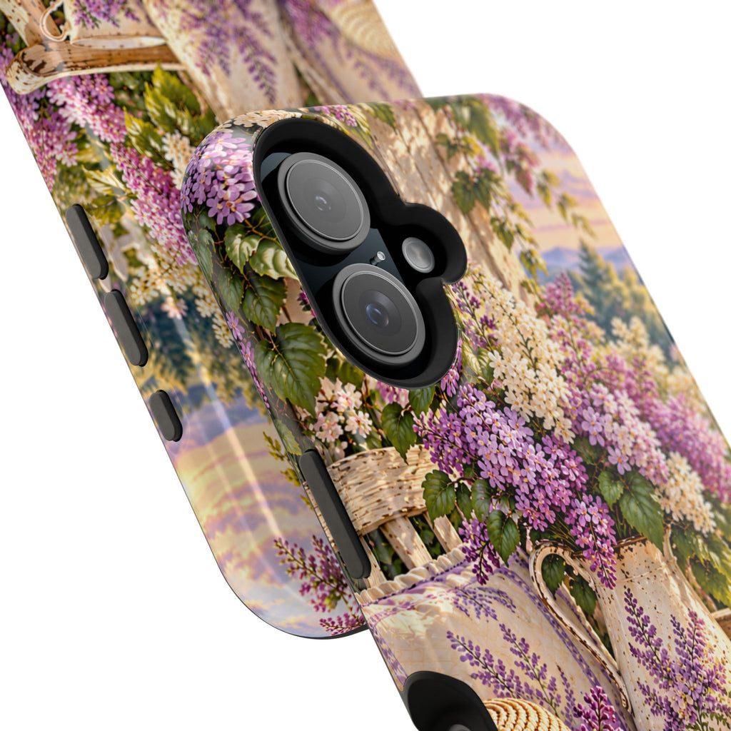 Lavender Cottage Garden Magnetic Phone Case