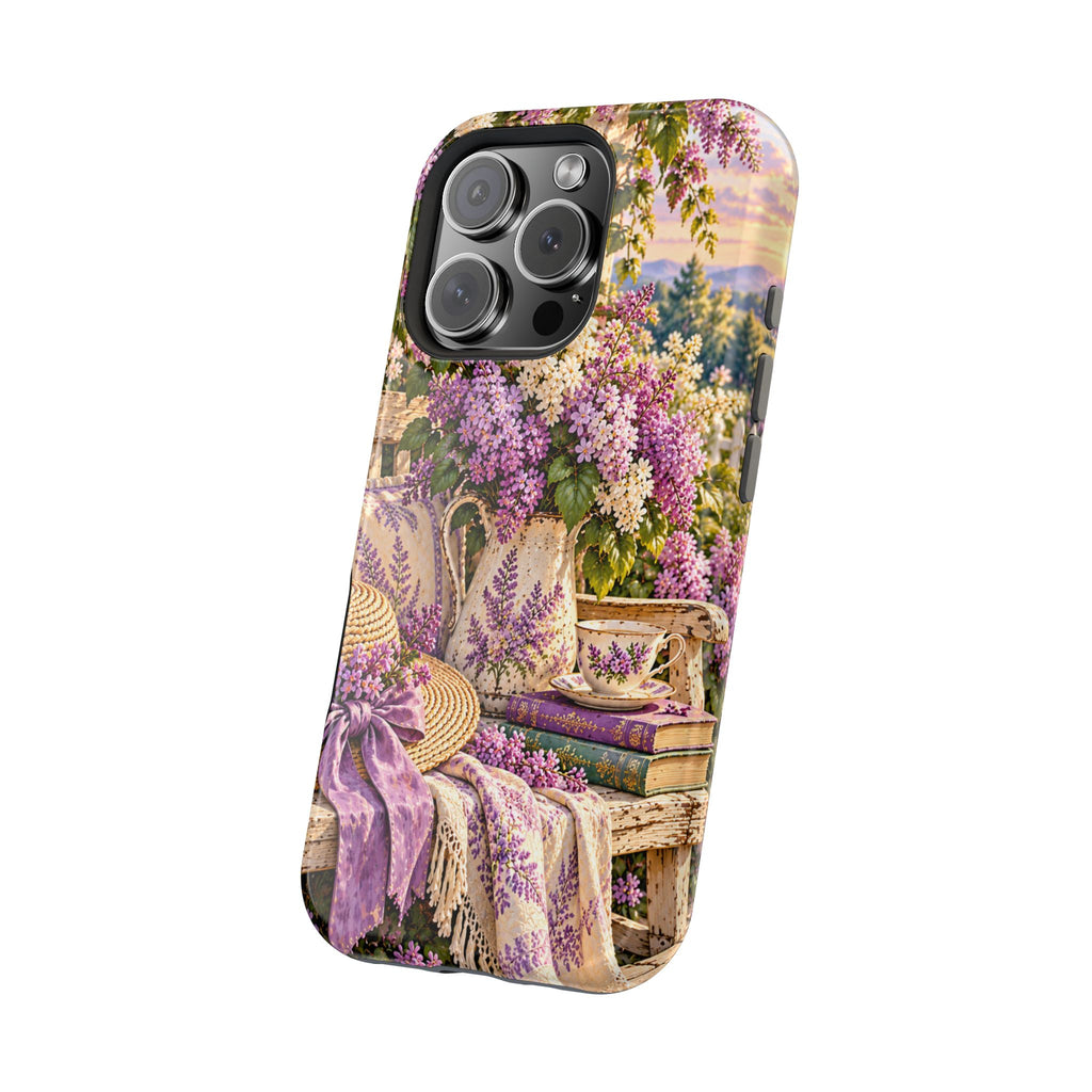 Lavender Cottage Garden Magnetic Phone Case