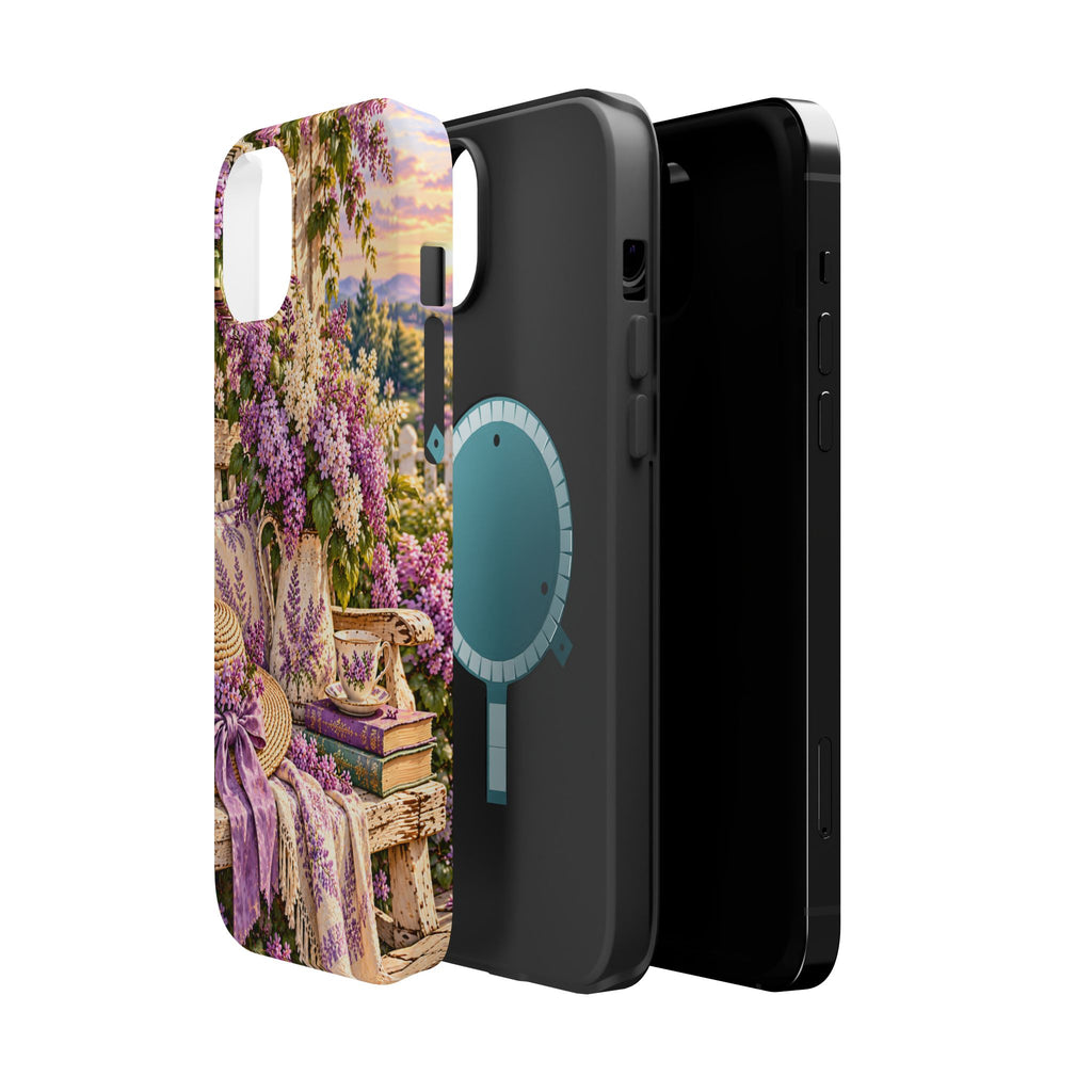 Lavender Cottage Garden Magnetic Phone Case
