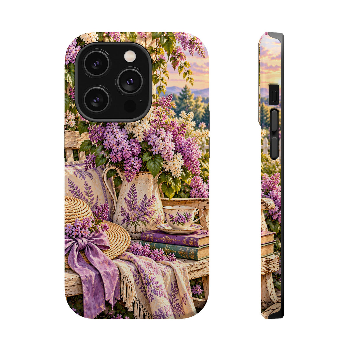 Lavender Cottage Garden Magnetic Phone Case