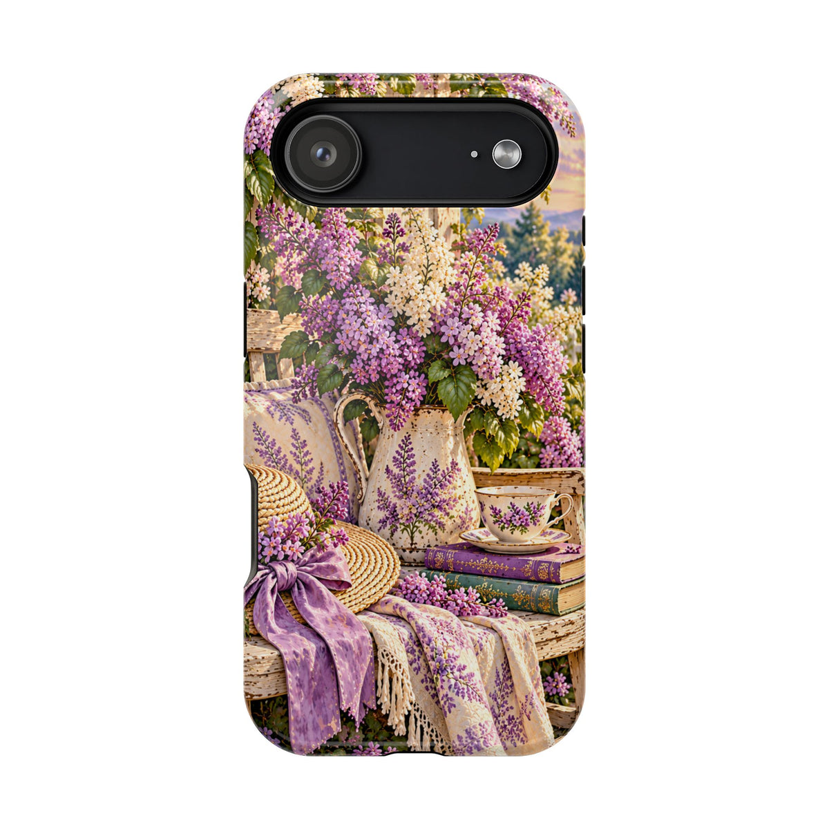 Lavender Cottage Garden Magnetic Phone Case