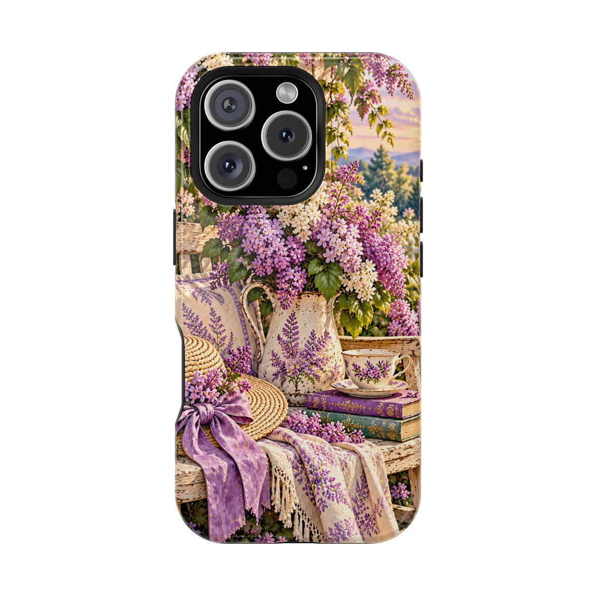 Lavender Cottage Garden Magnetic Phone Case