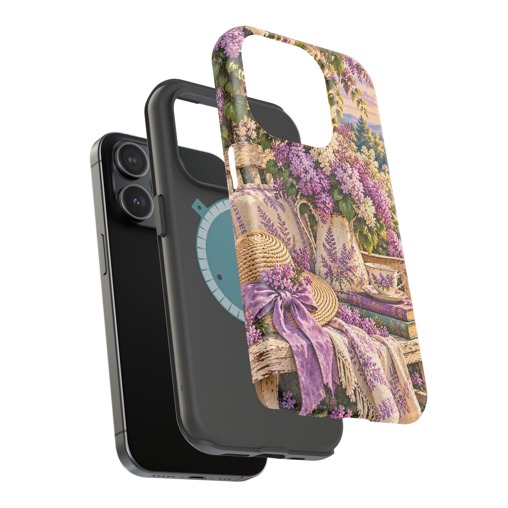 Lavender Cottage Garden Magnetic Phone Case