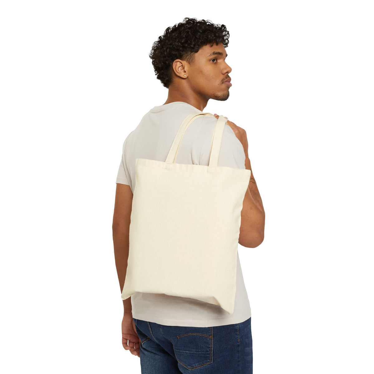 Lavender Porch Canvas Tote — Cottage Sunrise Market Bag