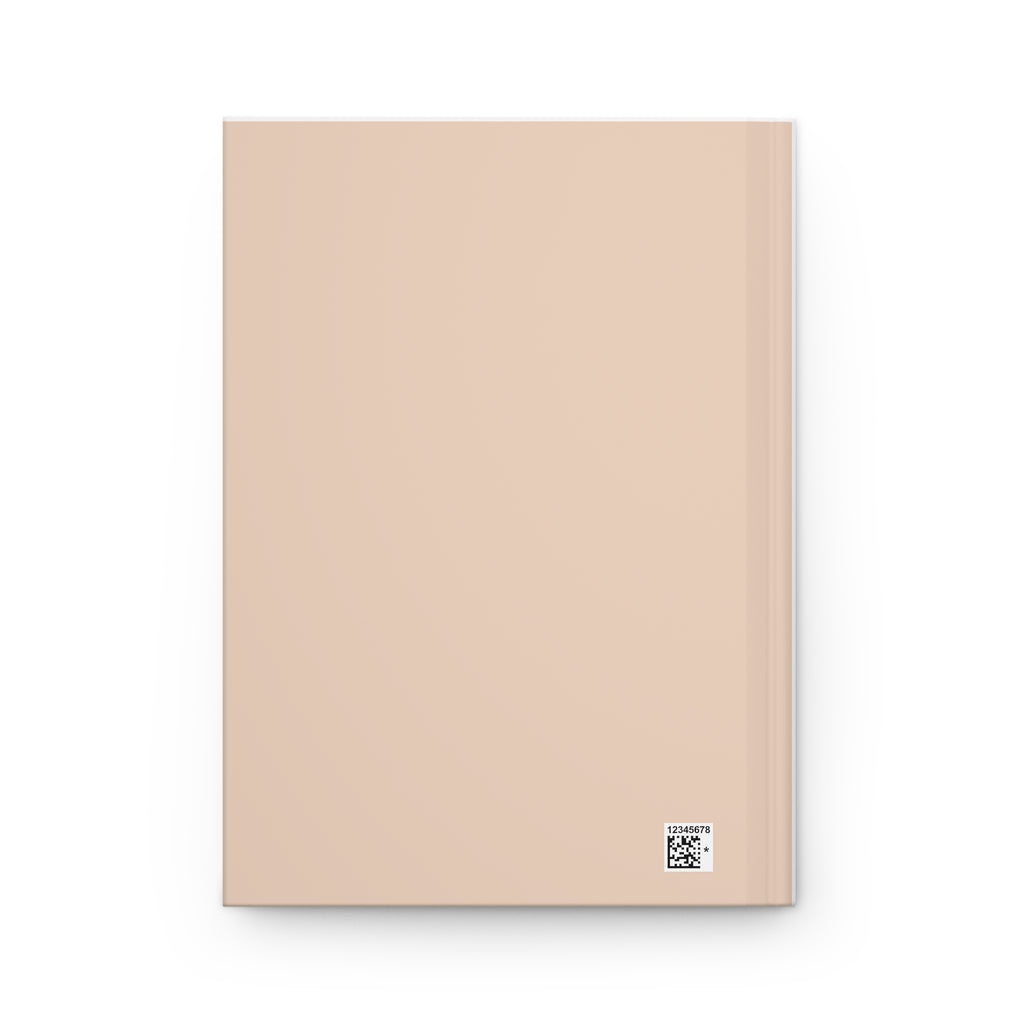 Christmas Cottage Hardcover Journal — Winter Village Scene Lined Notebook