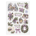 Merry & Bright Christmas Sticker Sheet — Holiday Cottage Collection