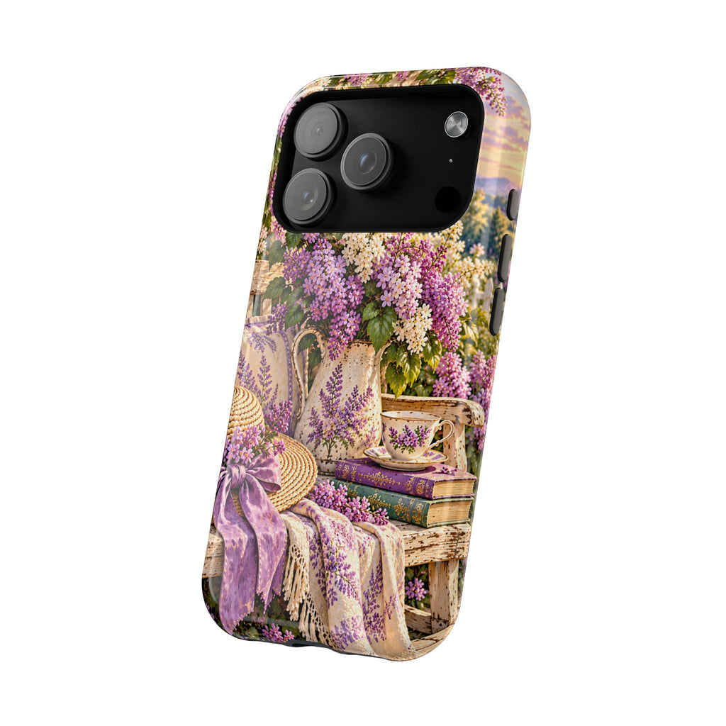 Lavender Cottage Garden Magnetic Phone Case
