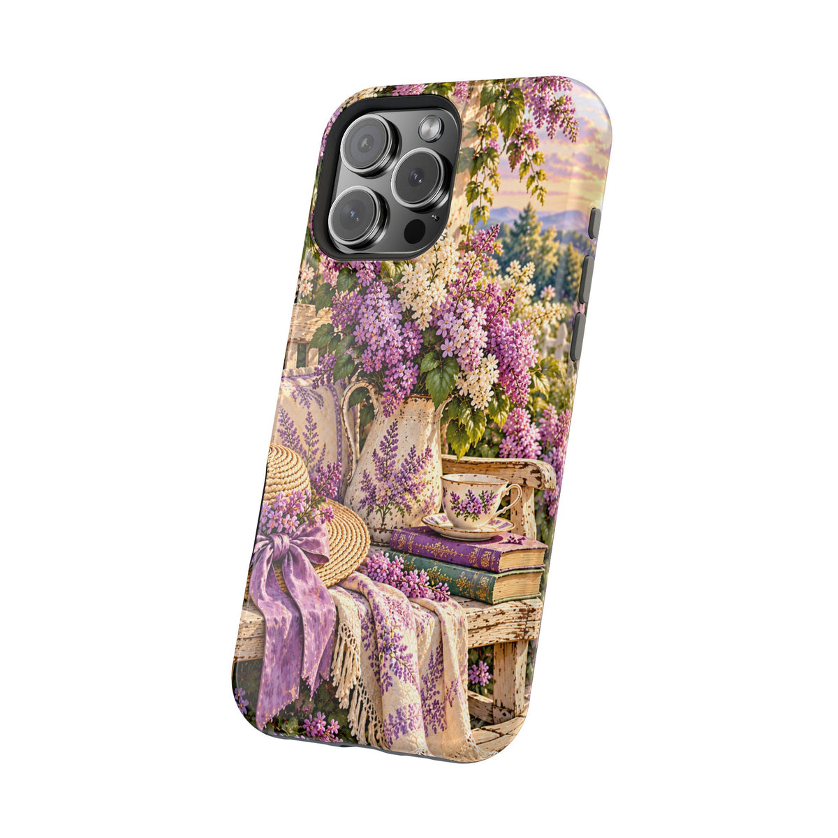 Lavender Cottage Garden Magnetic Phone Case