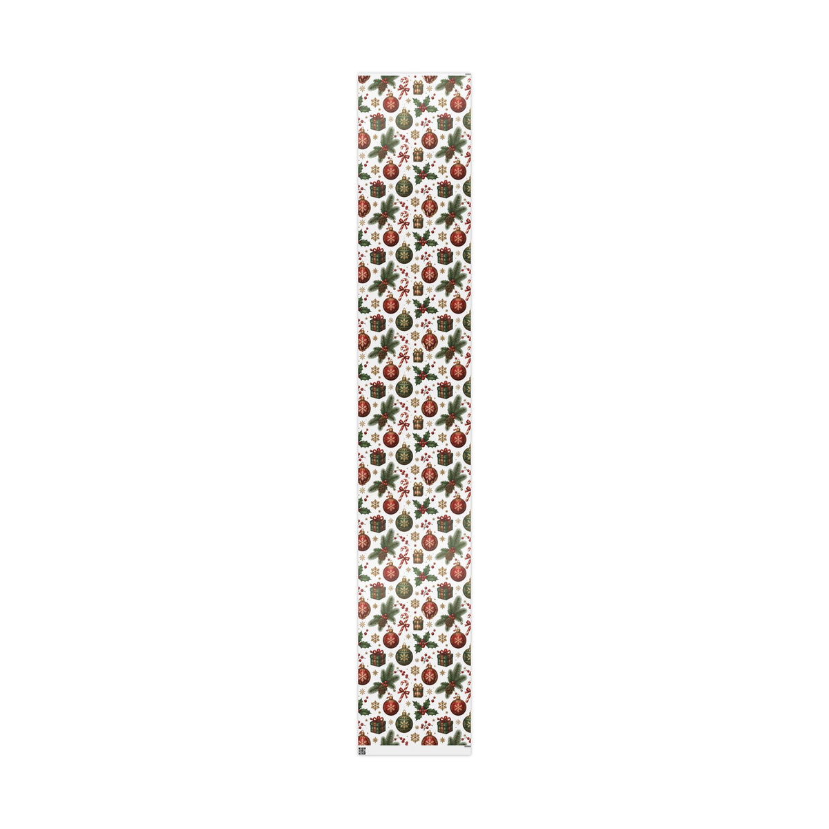 Christmas Cottage Wrapping Paper Roll — Festive Winter Gift Wrap