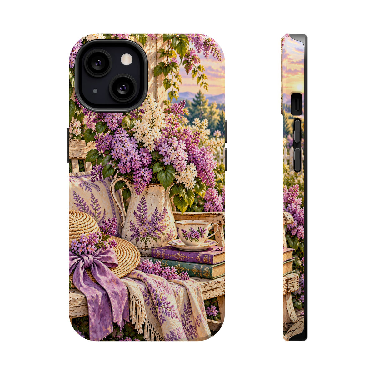 Lavender Cottage Garden Magnetic Phone Case