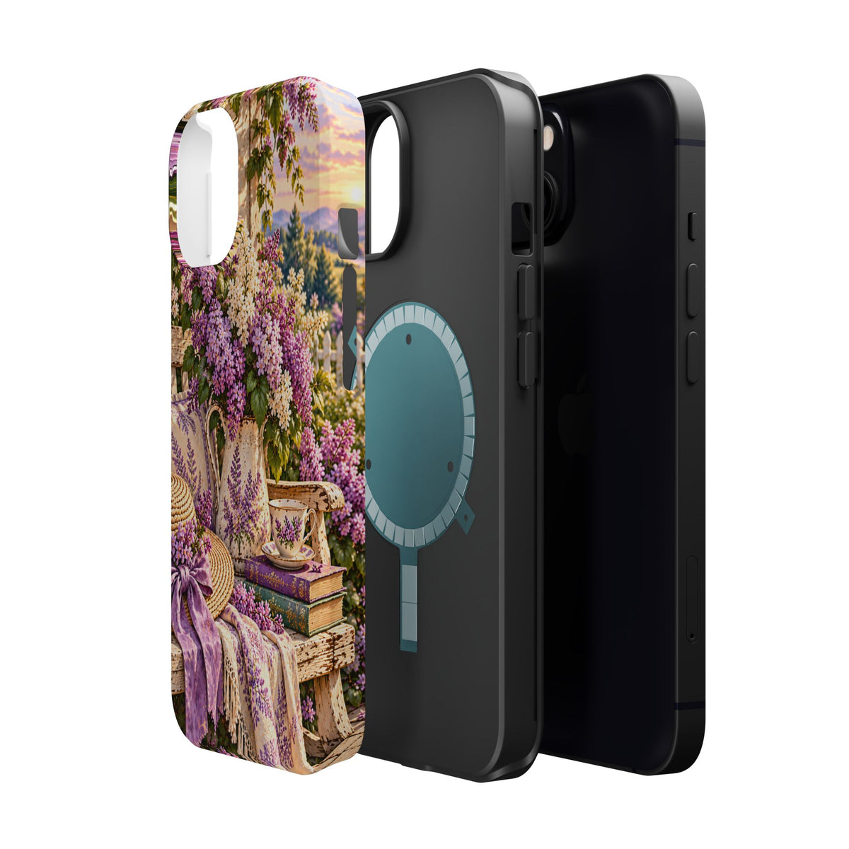 Lavender Cottage Garden Magnetic Phone Case