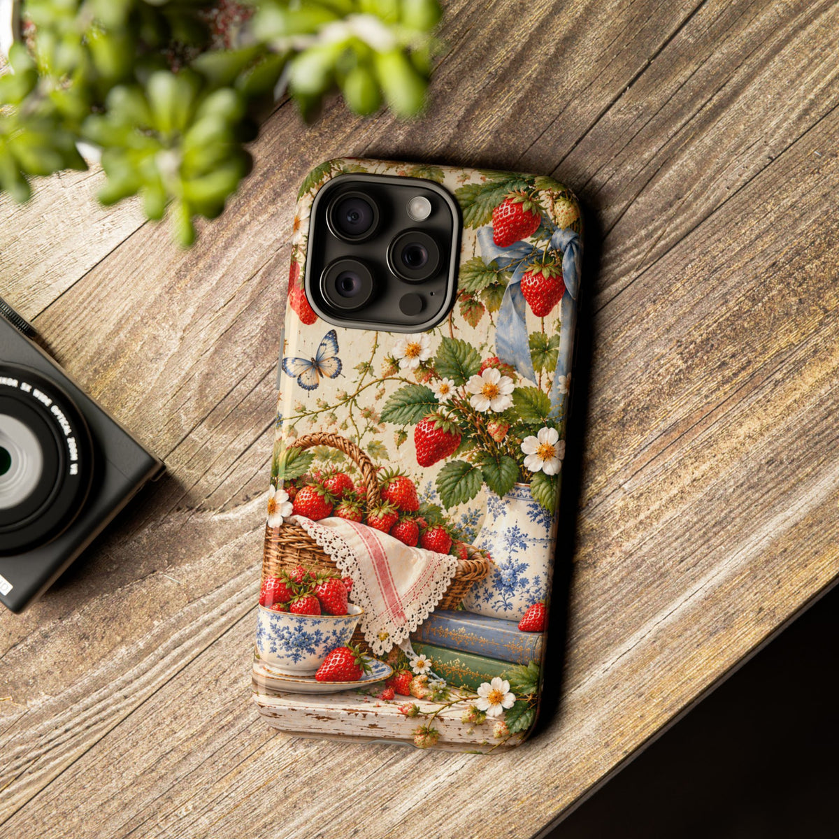 Strawberry Cottage Garden Phone Case