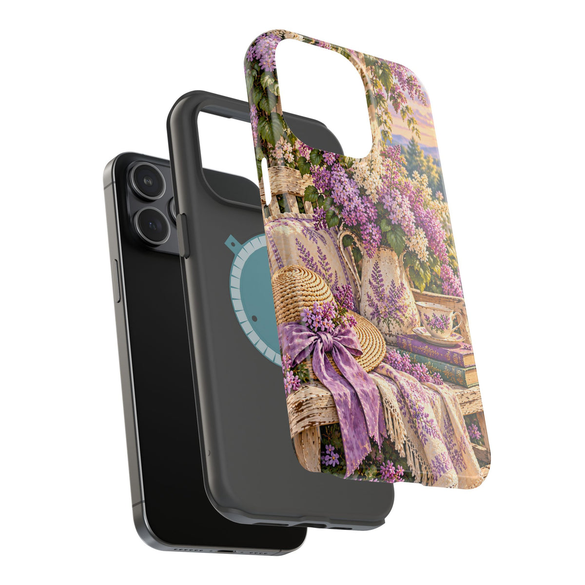 Lavender Cottage Garden Magnetic Phone Case
