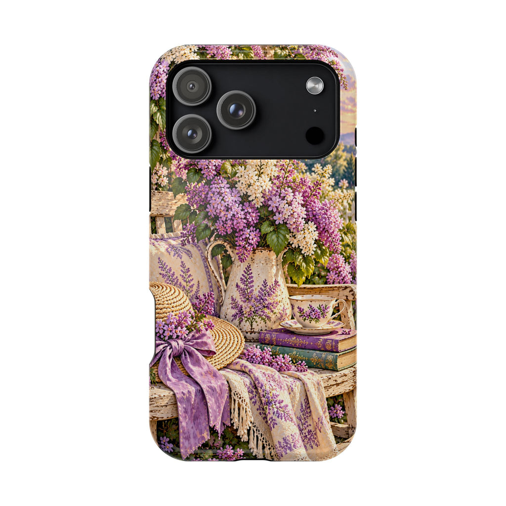 Lavender Cottage Garden Magnetic Phone Case