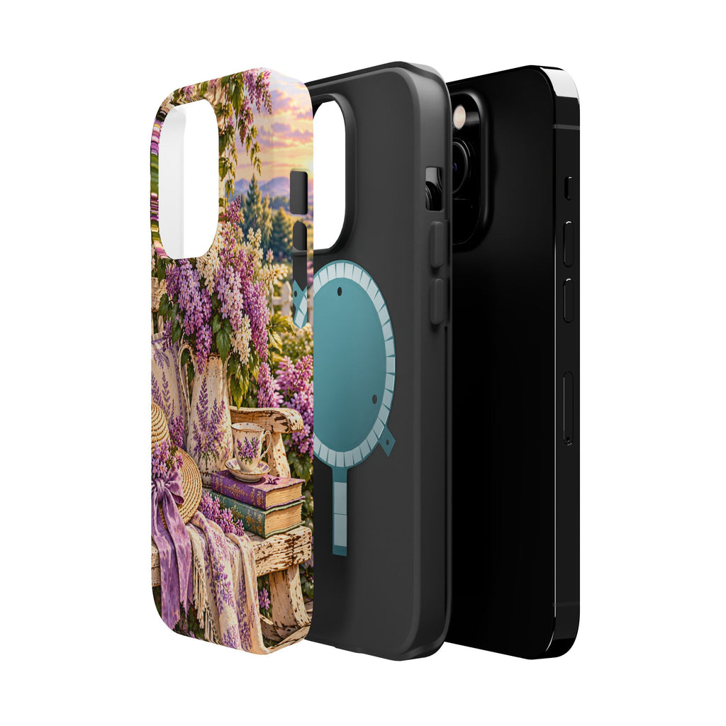 Lavender Cottage Garden Magnetic Phone Case