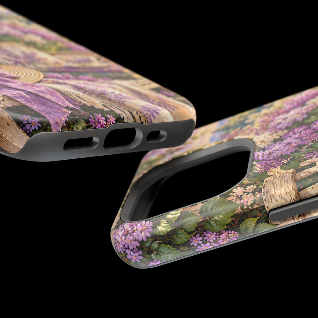 Lavender Cottage Garden Magnetic Phone Case