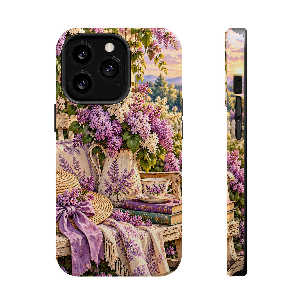 Lavender Cottage Garden Magnetic Phone Case