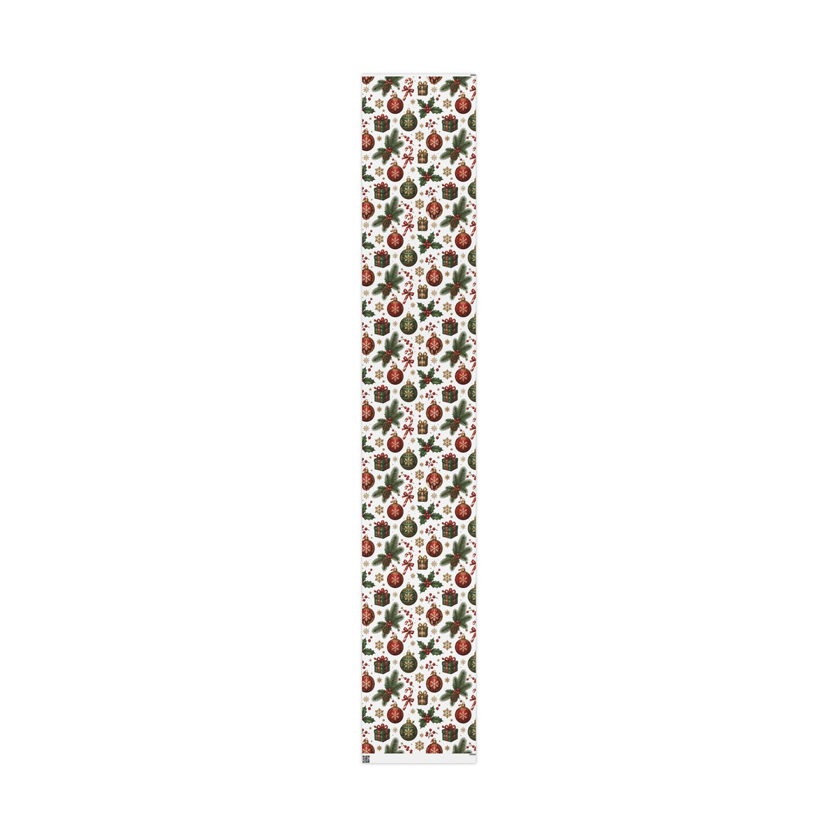 Christmas Cottage Wrapping Paper Roll — Festive Winter Gift Wrap