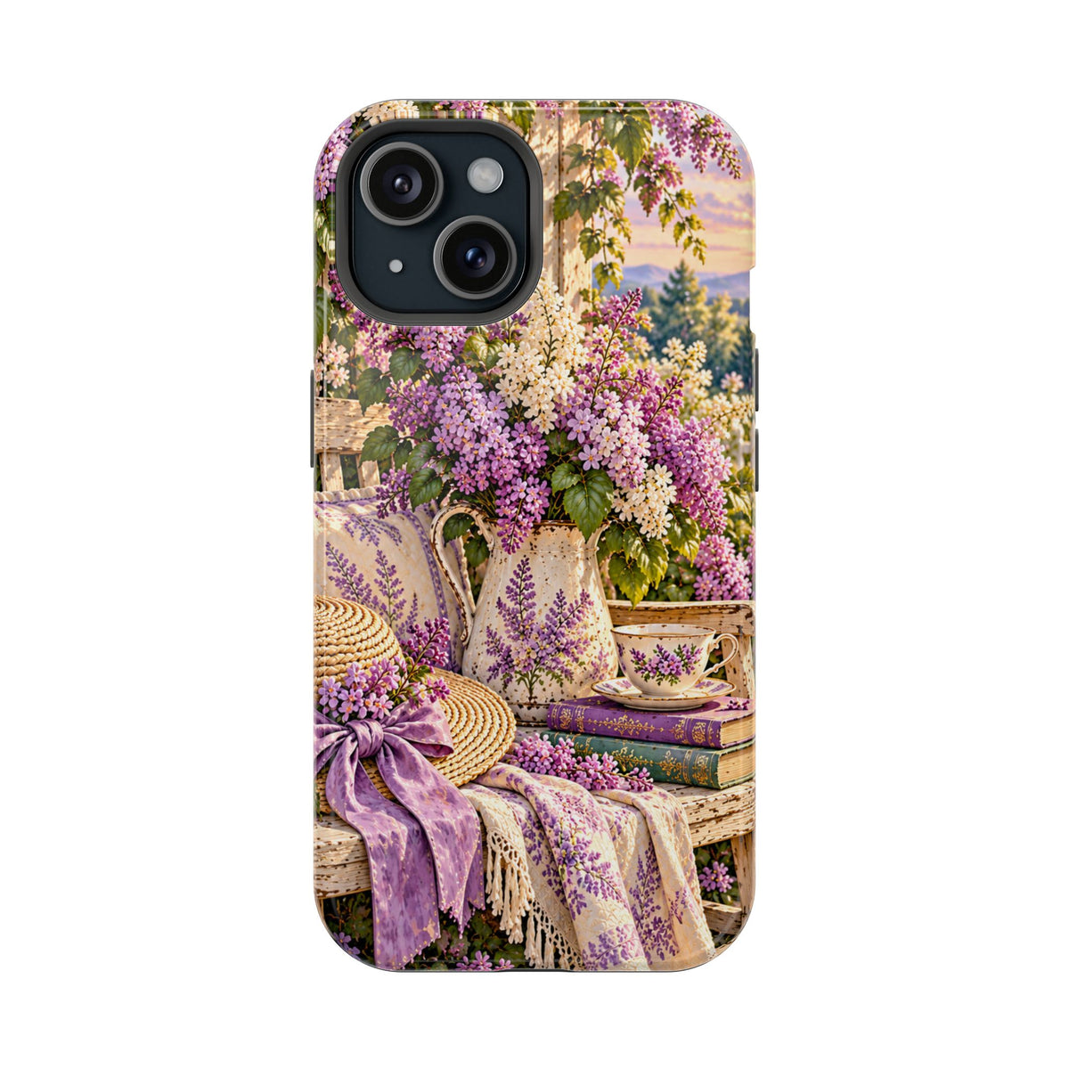 Lavender Cottage Garden Magnetic Phone Case