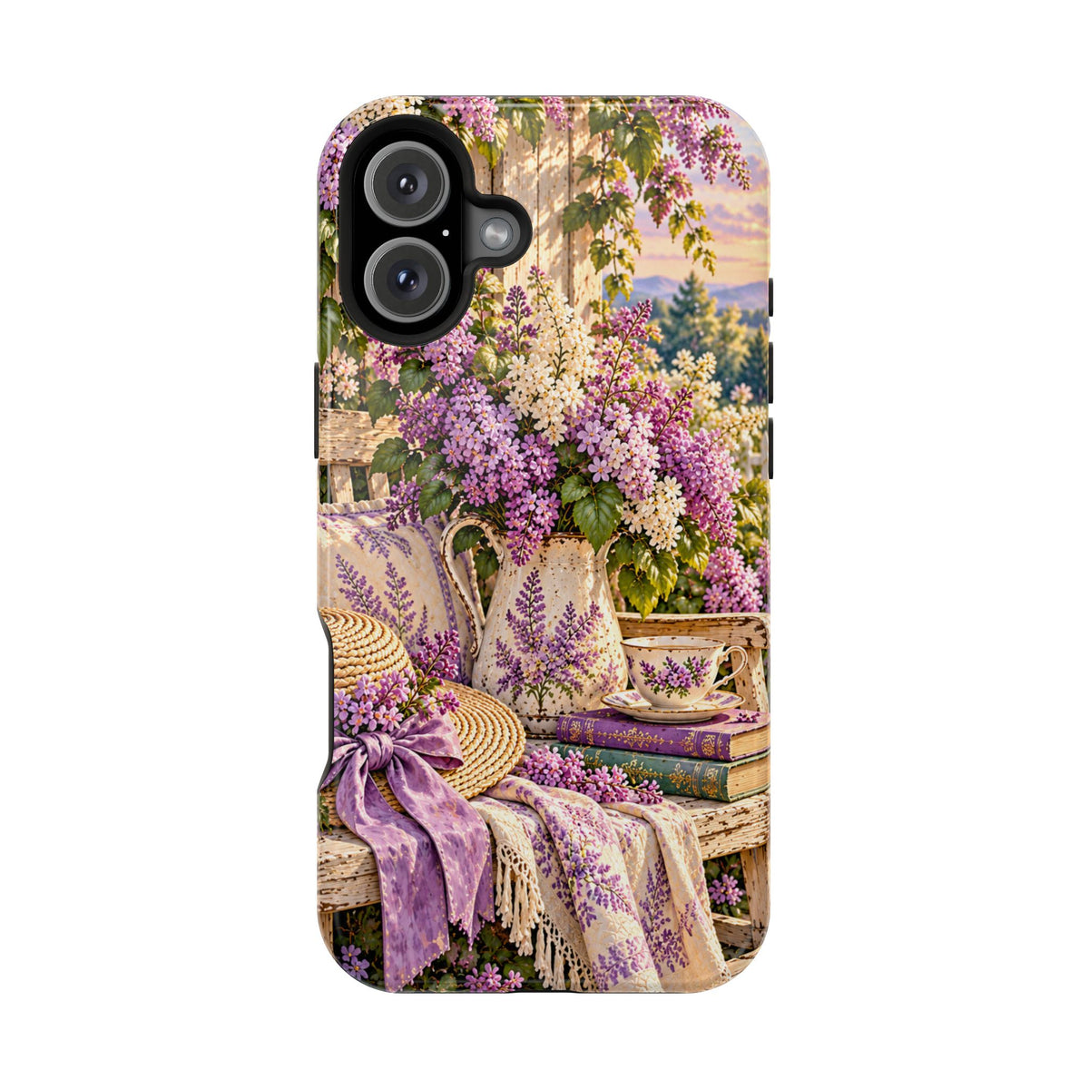 Lavender Cottage Garden Magnetic Phone Case