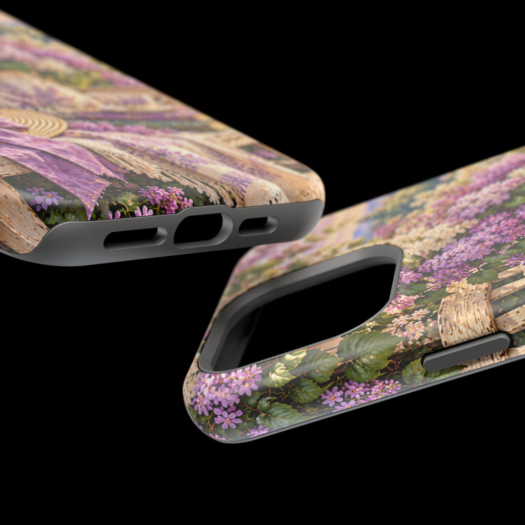 Lavender Cottage Garden Magnetic Phone Case
