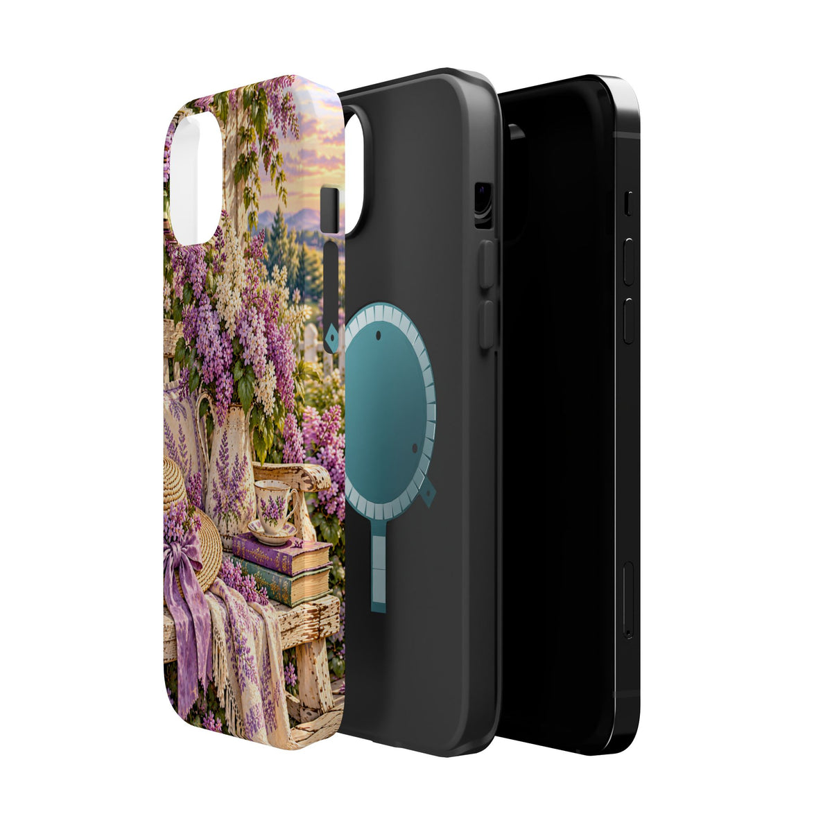 Lavender Cottage Garden Magnetic Phone Case