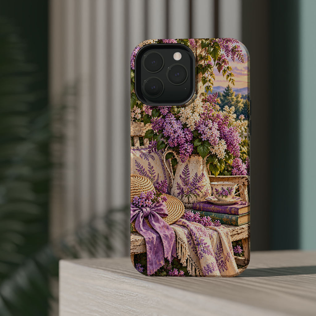 Lavender Cottage Garden Magnetic Phone Case