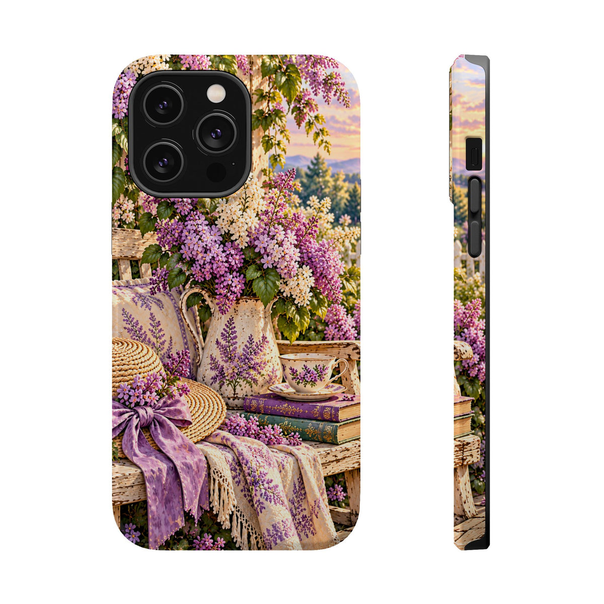 Lavender Cottage Garden Magnetic Phone Case