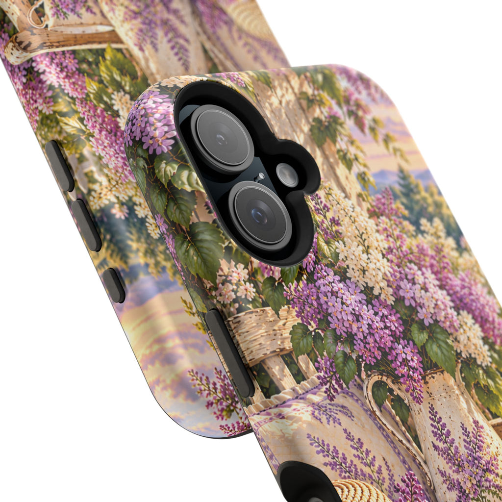 Lavender Cottage Garden Magnetic Phone Case