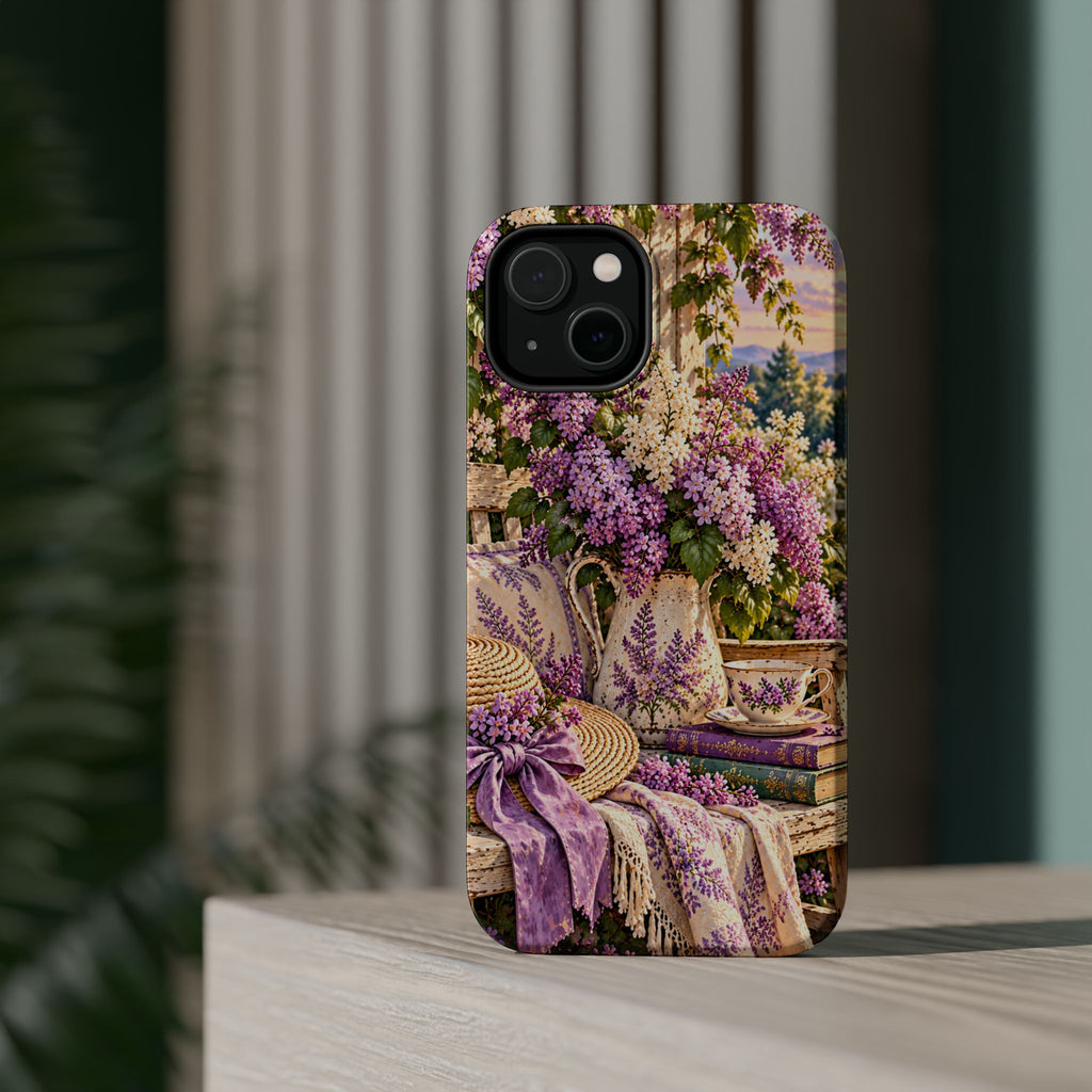 Lavender Cottage Garden Magnetic Phone Case