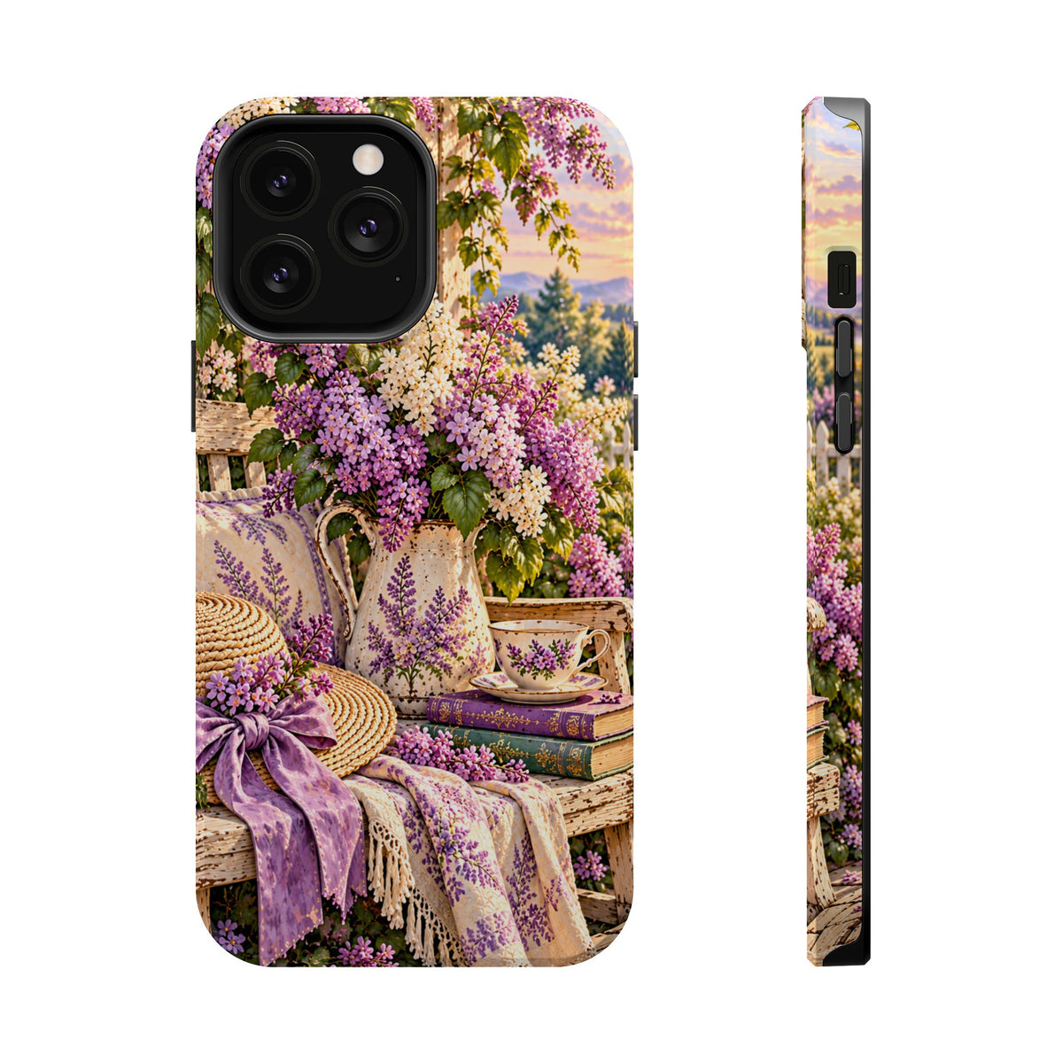 Lavender Cottage Garden Magnetic Phone Case
