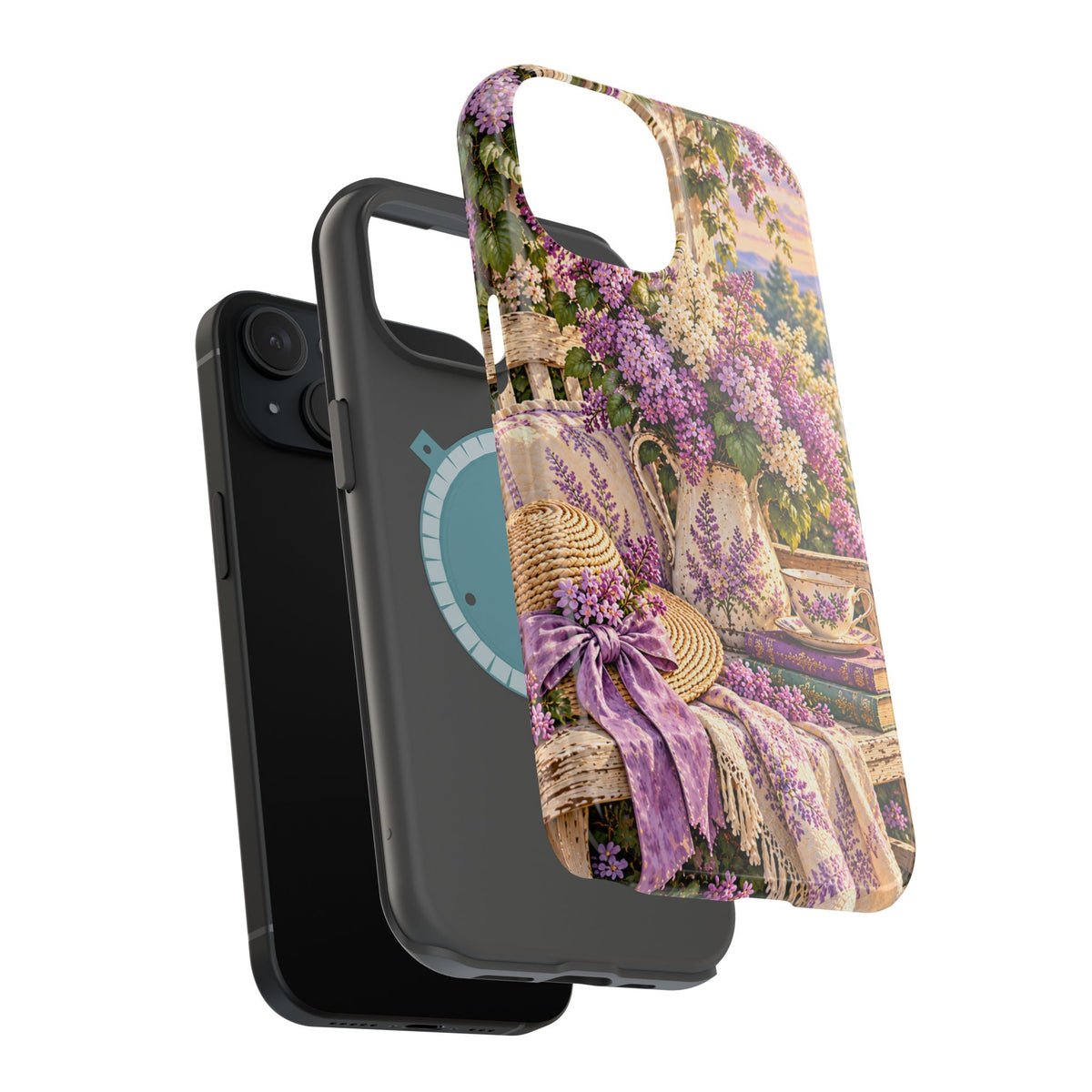 Lavender Cottage Garden Magnetic Phone Case