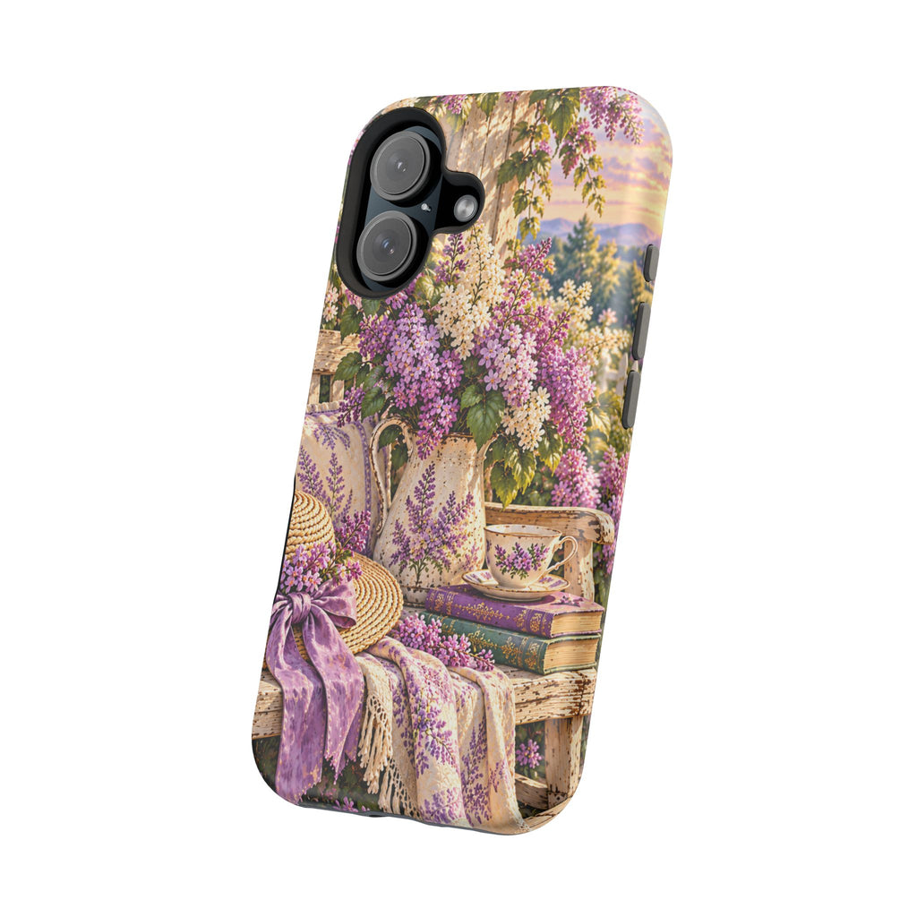 Lavender Cottage Garden Magnetic Phone Case