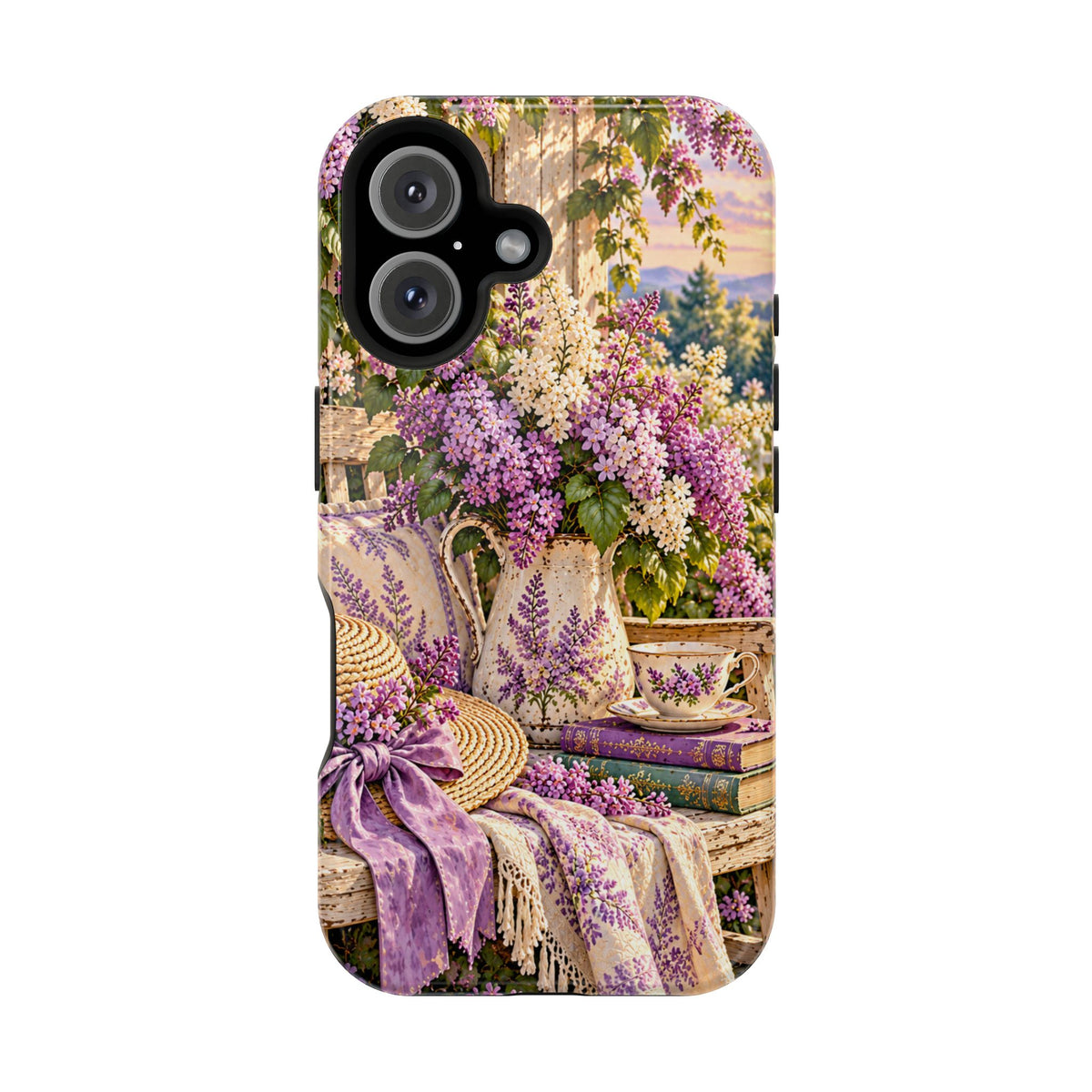 Lavender Cottage Garden Magnetic Phone Case