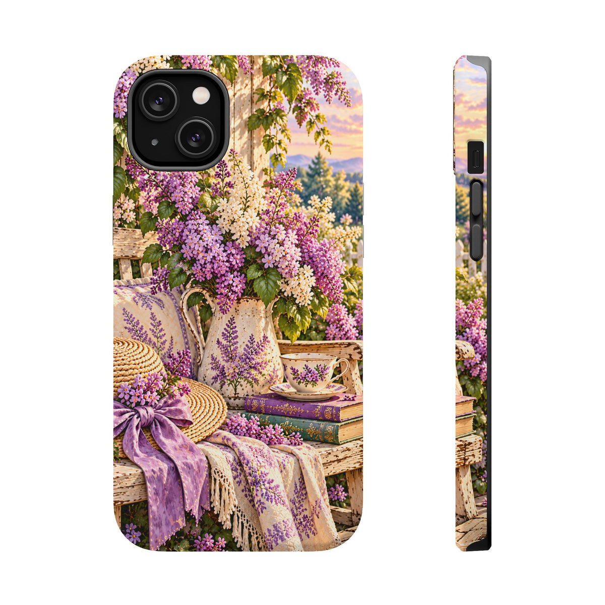 Lavender Cottage Garden Magnetic Phone Case
