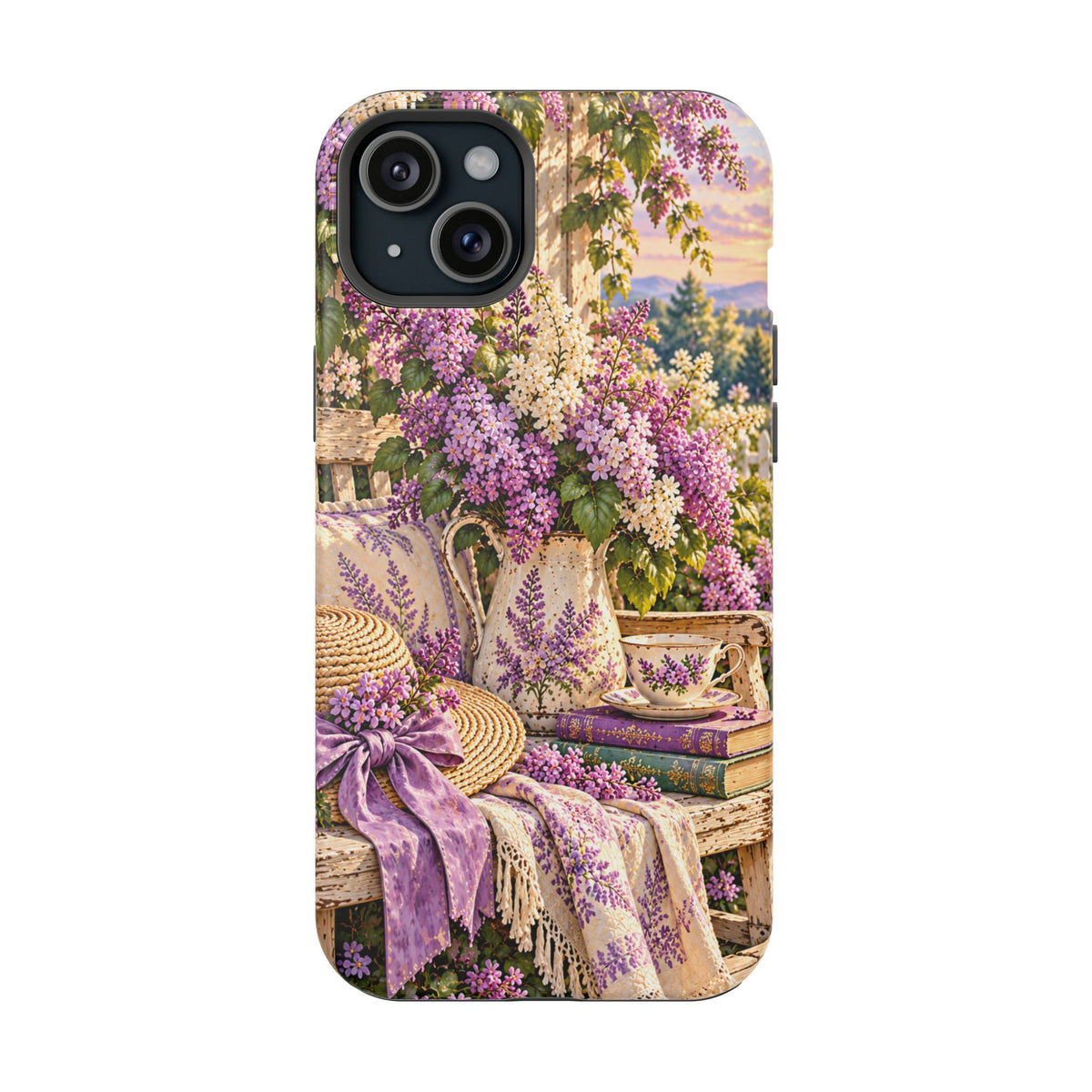 Lavender Cottage Garden Magnetic Phone Case