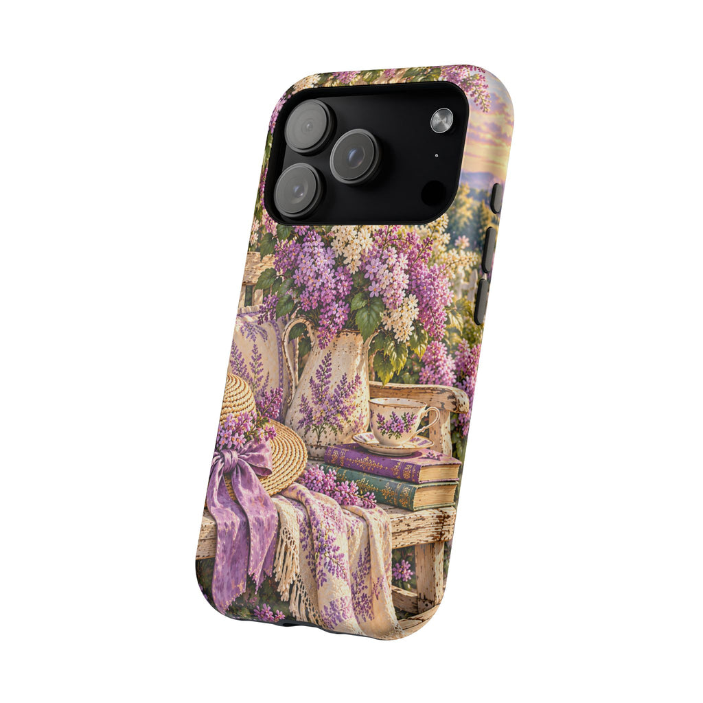 Lavender Cottage Garden Magnetic Phone Case