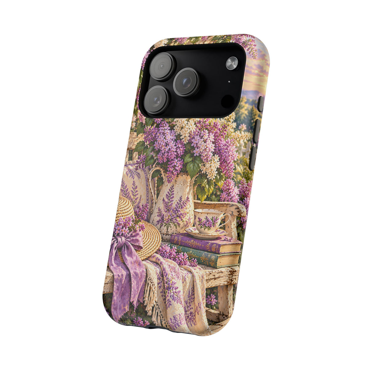 Lavender Cottage Garden Magnetic Phone Case