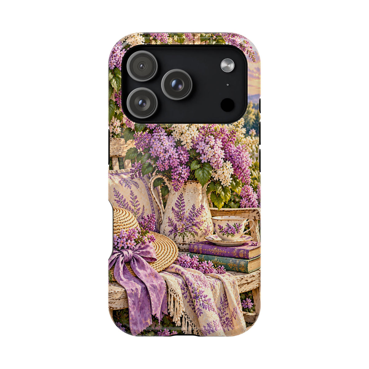 Lavender Cottage Garden Magnetic Phone Case