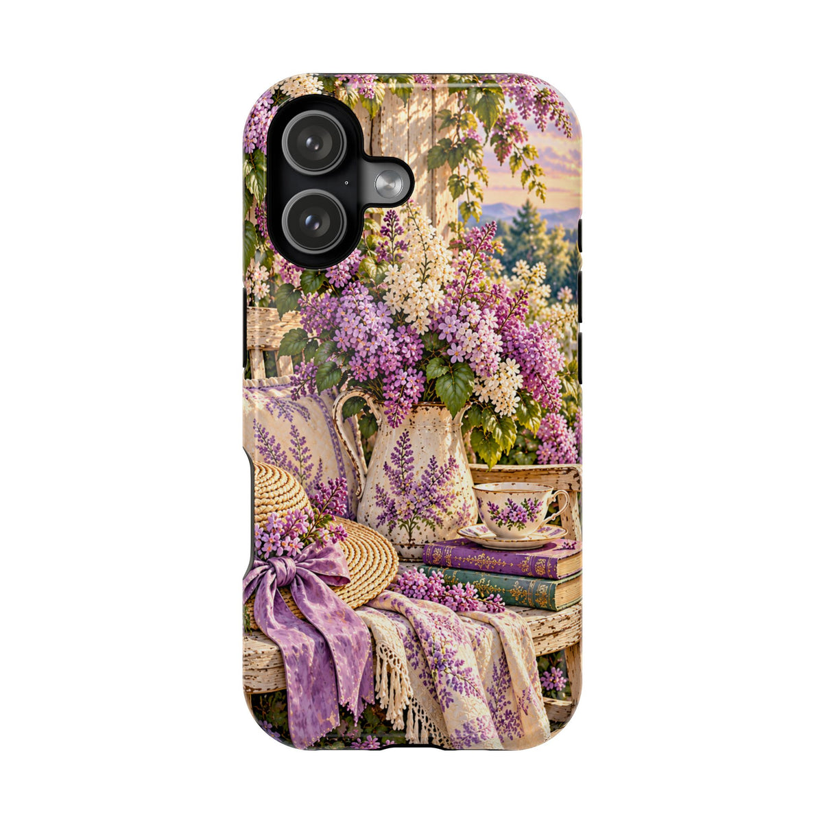 Lavender Cottage Garden Magnetic Phone Case