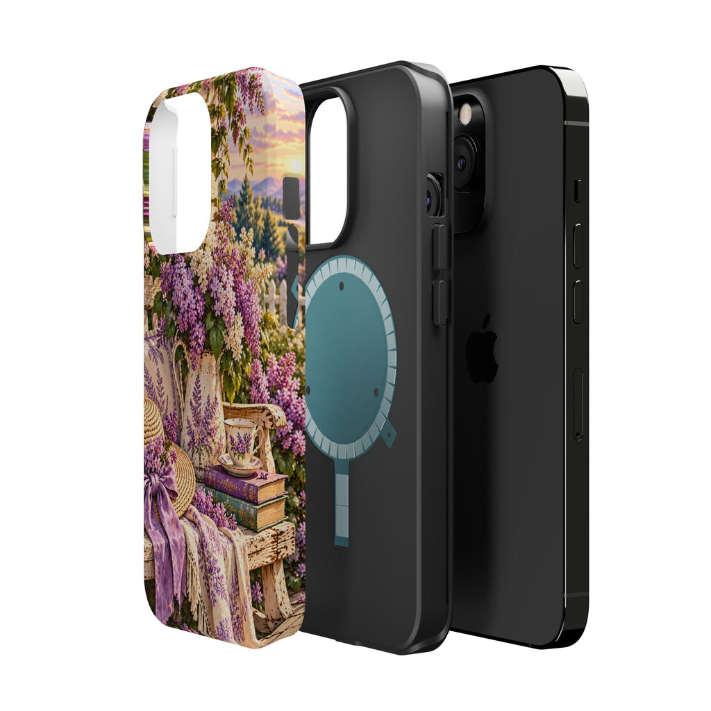 Lavender Cottage Garden Magnetic Phone Case