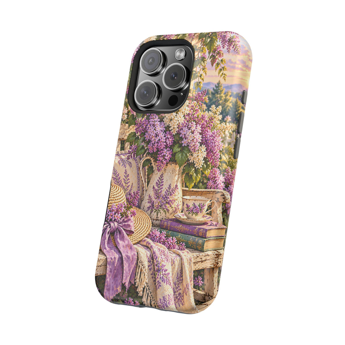 Lavender Cottage Garden Magnetic Phone Case