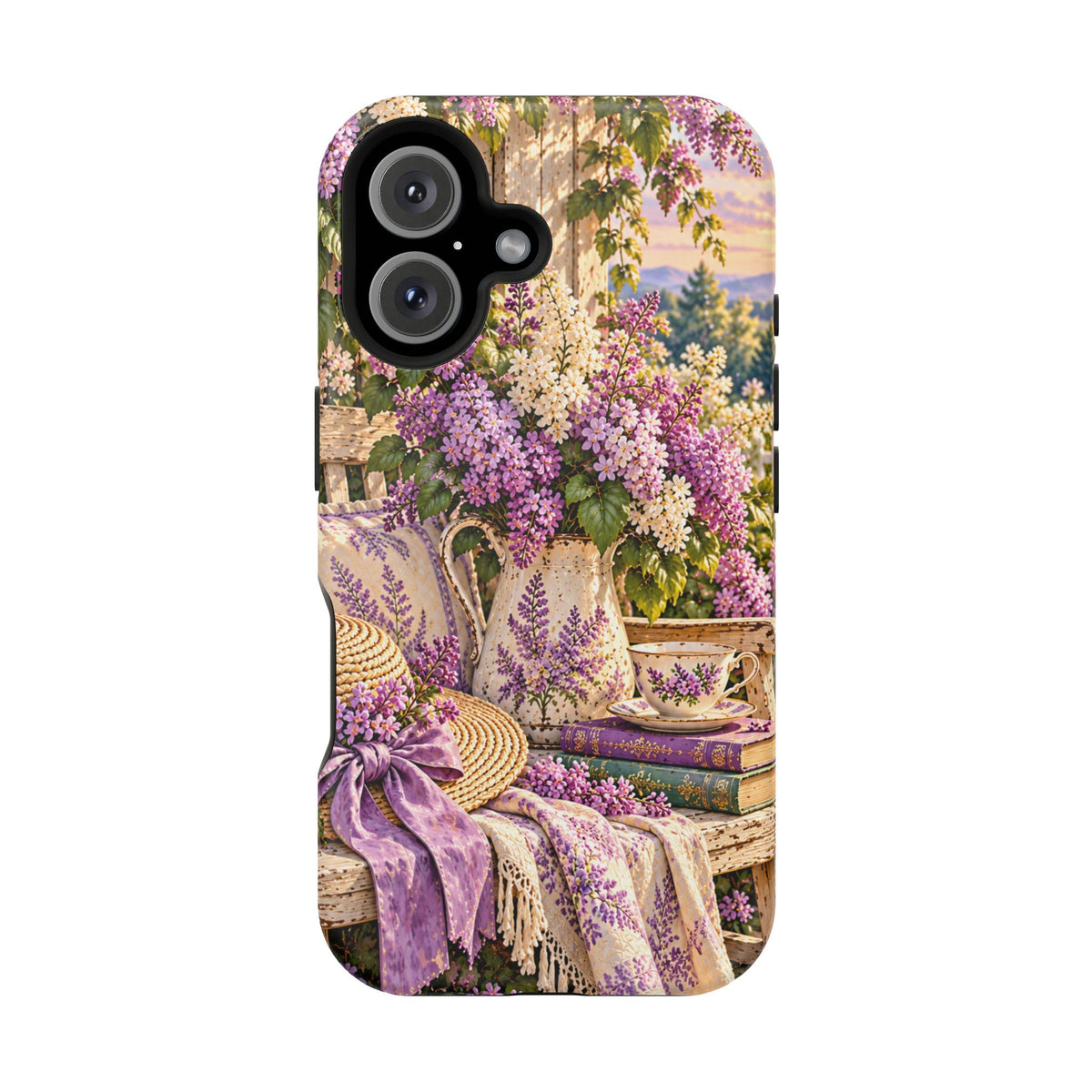 Lavender Cottage Garden Magnetic Phone Case