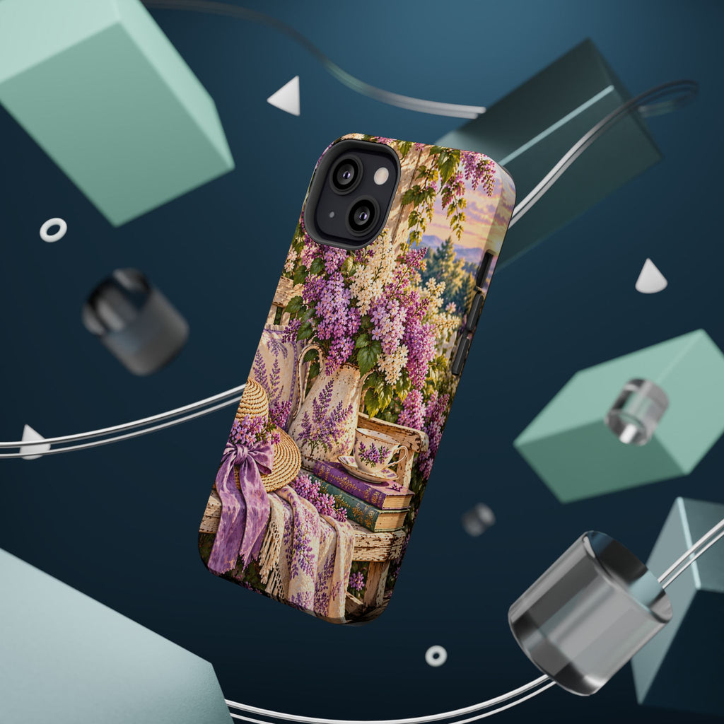 Lavender Cottage Garden Magnetic Phone Case