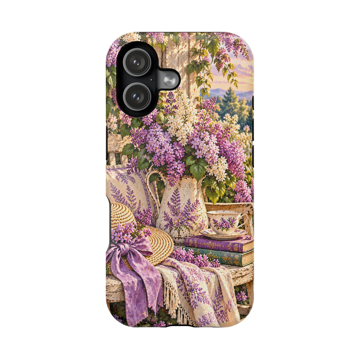 Lavender Cottage Garden Magnetic Phone Case