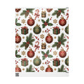 Christmas Cottage Wrapping Paper Roll — Festive Winter Gift Wrap